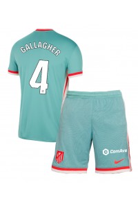 Atletico Madrid Conor Gallagher #4 Babyklær Borte Fotballdrakt til barn 2024-25 Korte ermer (+ Korte bukser)